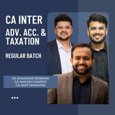 CA Inter Adv. Acc. & Taxation | Regular Batch By CA Aakash Kandoi, CA Amit Mahajan & CA Bhanwar Borana | For Jan 26 & May 26 Exams
